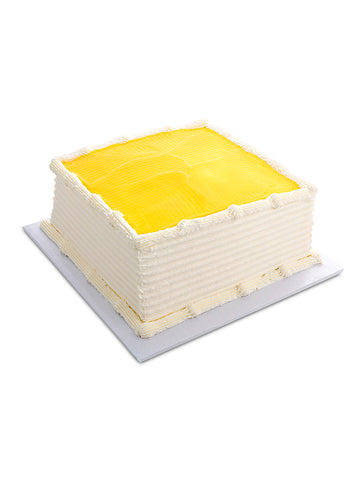 Lemon Custard Cake - Square