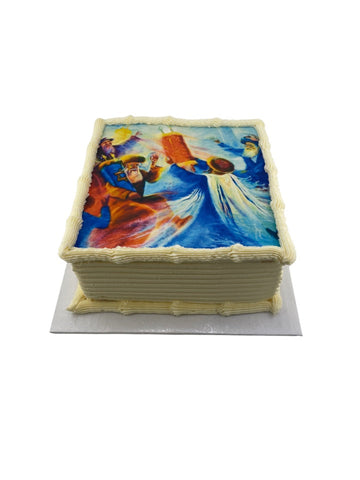 Shavuos Square Printed Torah Cake