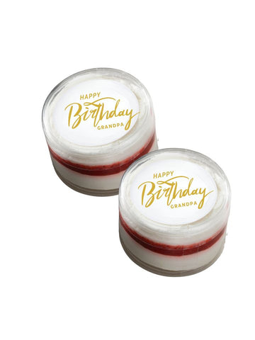 Birthday/Anniversary Mini Cakes with Custom Label