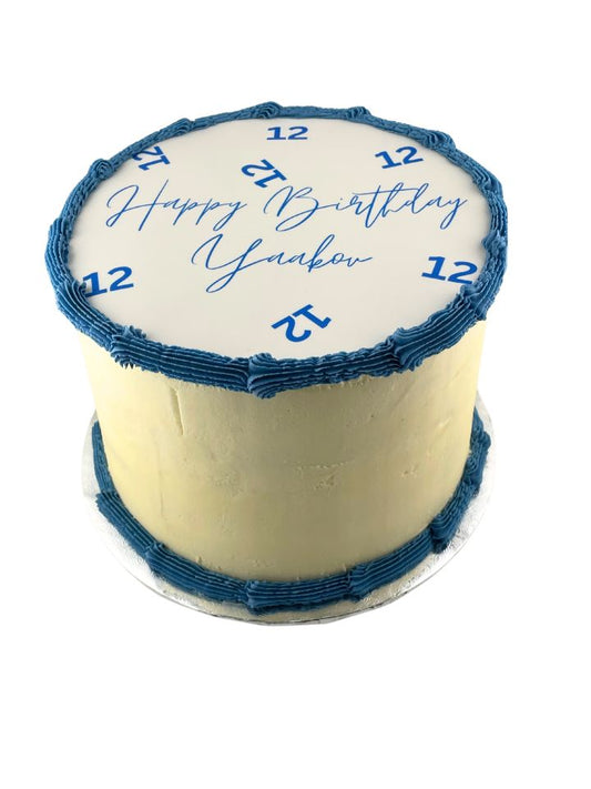 Birthday/Anniversary Round Edible Print Cake