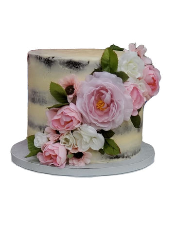 Deluxe Floral Naked Cake