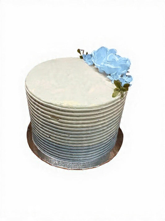 Ombre Cake with Flowers